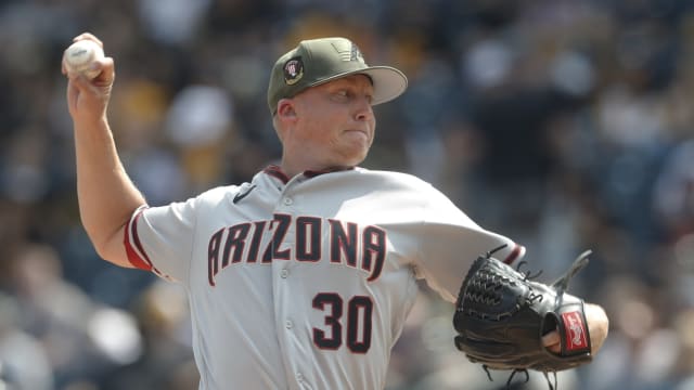 Scott McGough pitches against the Pittsburgh Pirates, May 21st, 2023